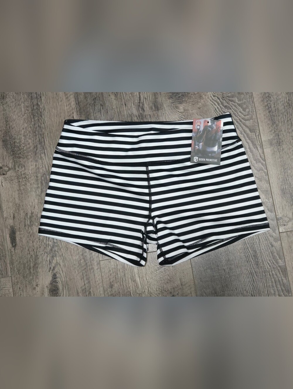 Born Primitive Black & White Striped Women’s Shorts